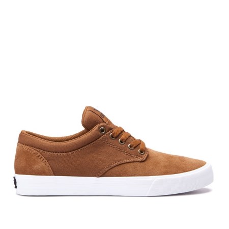 Supra Chino Brune Skatesko Dame [NO-5-M413]